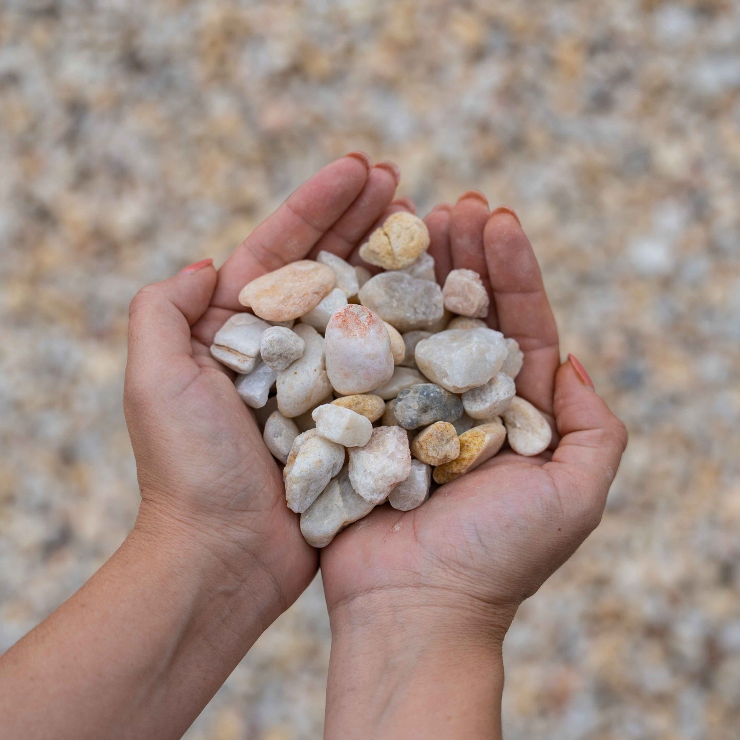 Bulk White Stone 7/8" - per ton