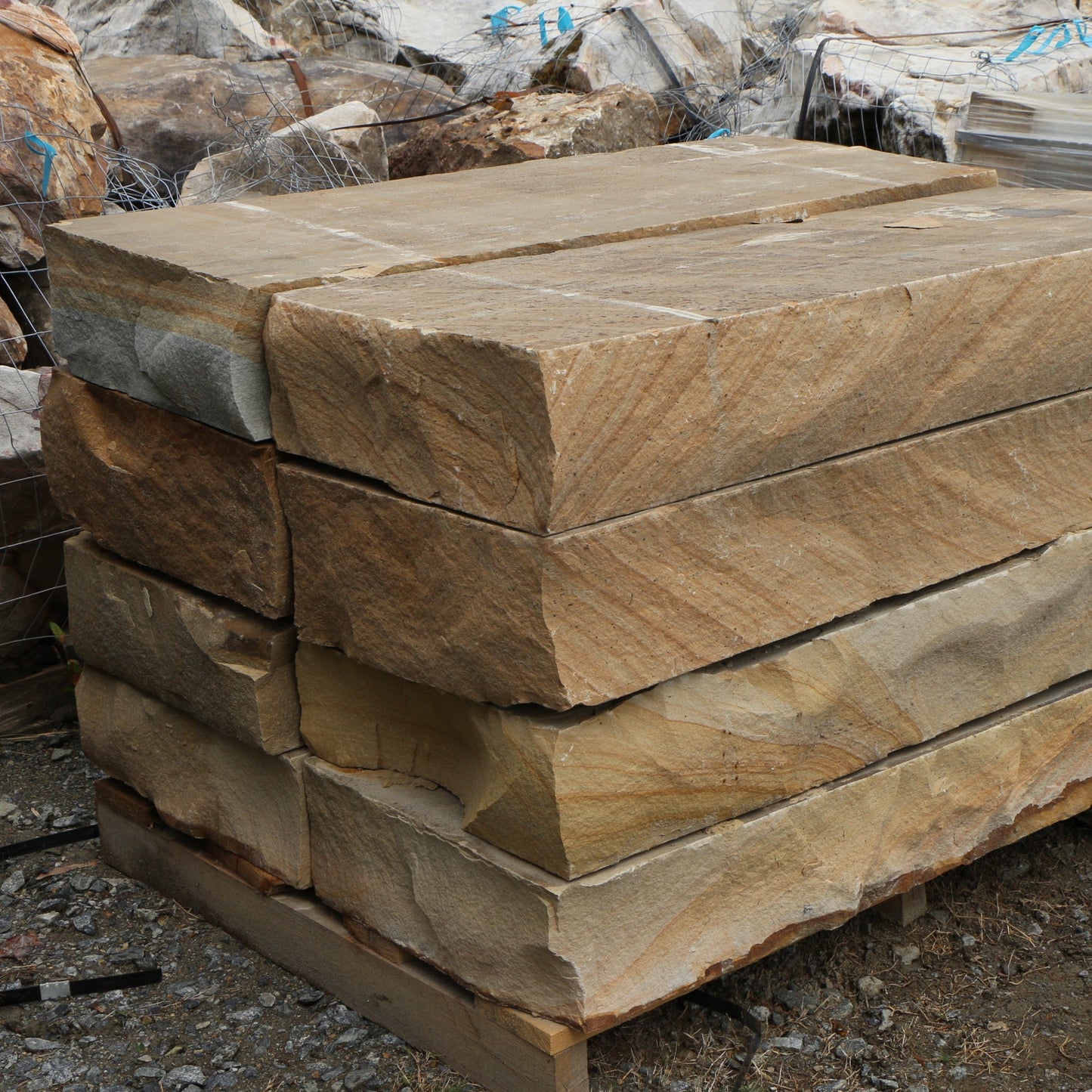 4ft Natural Stone Step Brown -per ton